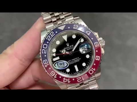 EWE Factory Rolex Pepsi GMT-Master II 126710BLRO-0001 40mm Full 904L Black Dial Jubilee