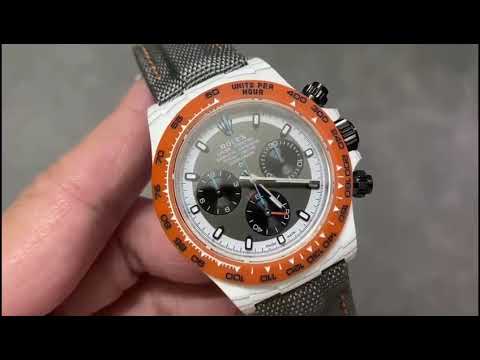 DIW Factory Rolex Daytona 116500 Limited Edition 40mm White Carbon Fiber Artificial Fiber Woven