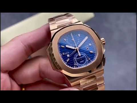 3K Factory Patek Philippe Nautilus 59901R-001 40.5mm Full Rose Gold Blue Dial