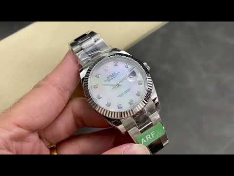 ARF Factory Rolex Datejust 41 126334-0019 41mm White Gold&904L Mother of pearl Diamond Dial