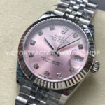8+ Factory Counterweight Rolex Datejust 278274-0032 31mm Full Steel Diamond Pink Dial Jubilee