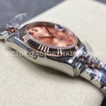 8+ Factory Counterweight Rolex Datejust 278271-0006 31mm  Half Rose Gold Roman Numerals Pink Red Dial Jubilee