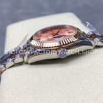 8+ Factory Counterweight Rolex Datejust 278271-0006 31mm  Half Rose Gold Roman Numerals Pink Red Dial Jubilee