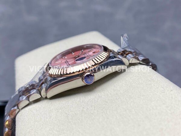 8+ Factory Counterweight Rolex Datejust 278271-0010 31mm  Half Rose Gold Pink Dial Jubilee