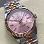 8+ Factory Counterweight Rolex Datejust 278271-0010 31mm  Half Rose Gold Pink Dial Jubilee