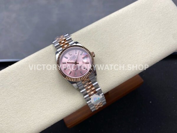 8+ Factory Counterweight Rolex Datejust 278271-0010 31mm  Half Rose Gold Pink Dial Jubilee