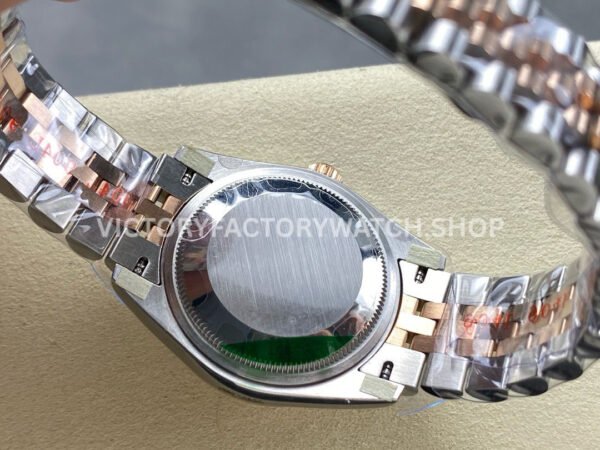 8+ Factory Counterweight Rolex Datejust 278271-0024 31mm  Half Rose Gold Diamond Pink Red Dial Jubilee