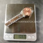 8+ Factory Counterweight Rolex Datejust 278271-0024 31mm  Half Rose Gold Diamond Pink Red Dial Jubilee