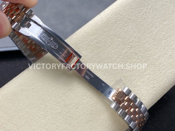 8+ Factory Counterweight Rolex Datejust 278271-0026 31mm Half Rose Gold Diamond Mother Of pearl Dial Jubilee