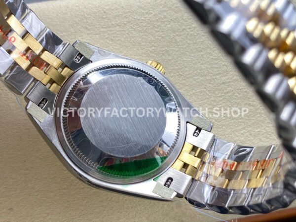 8+ Factory Counterweight Rolex Datejust 278273-0016 31mm Half Yellow Gold Roman Numerals Diamond Green Dial Jubilee  Brand : Rolex