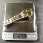 8+ Factory Counterweight Rolex Datejust 278273-0016 31mm Half Yellow Gold Roman Numerals Diamond Green Dial Jubilee  Brand : Rolex