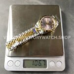 8+ Factory Counterweight Rolex Datejust 278273-0020 31mm Half Yellow Gold Diamond Pink Dial Jubilee