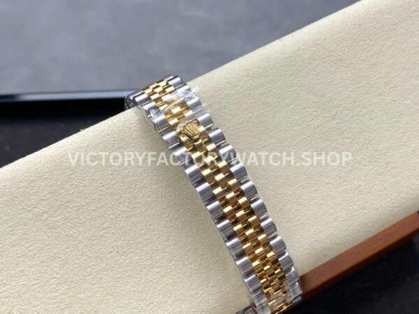 8+ Factory Counterweight Rolex Datejust 278273-0026 31mm Half Yellow Gold Diamond Champagne Dial Jubilee