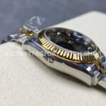 8+ Factory Counterweight Rolex Datejust 278273-0022 31mm Half Yellow Gold Diamond Dark Grey Dial Jubilee