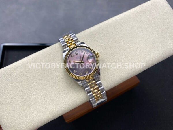 8+ Factory Counterweight Rolex Datejust 278273-0024 31mm  Half Yellow Gold Diamond Mother Of Pearl Dial Jubilee