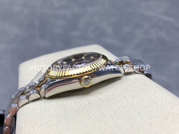 8+ Factory Counterweight Rolex Datejust 278273-0024 31mm  Half Yellow Gold Diamond Mother Of Pearl Dial Jubilee