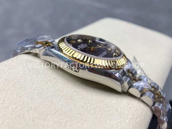 8+ Factory Counterweight Rolex Datejust 278273-0024 31mm  Half Yellow Gold Diamond Mother Of Pearl Dial Jubilee