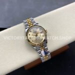 8+ Factory Counterweight Rolex Datejust 278273-0026 31mm Half Yellow Gold Diamond Champagne Dial Jubilee