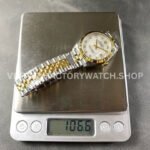 8+ Factory Counterweight Rolex Datejust 278273-0028 31mm Half Yellow Gold Diamond Mother Of Pearl Dial Jubilee