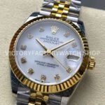 8+ Factory Counterweight Rolex Datejust 278273-0028 31mm Half Yellow Gold Diamond Mother Of Pearl Dial Jubilee