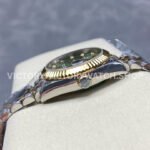 8+ Factory Counterweight Rolex Datejust 278273-0030 31mm Half Yellow Gold Diamond Green Dial Jubilee