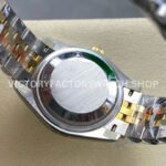 8+ Factory Counterweight Rolex Datejust 278273-0030 31mm Half Yellow Gold Diamond Green Dial Jubilee