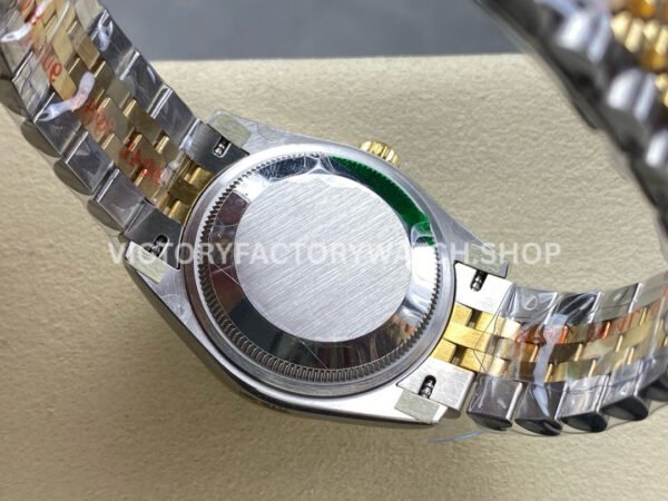 8+ Factory Counterweight Rolex Datejust 278273-0030 31mm Half Yellow Gold Diamond Green Dial Jubilee