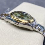 8+ Factory Counterweight Rolex Datejust 278273-0030 31mm Half Yellow Gold Diamond Green Dial Jubilee