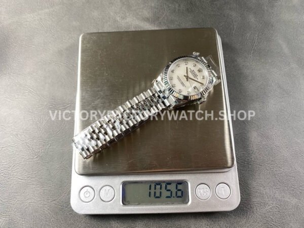 8+ Factory Counterweight Rolex Datejust 278274-0006 31mm Full Steel Diamond Mother Of Pearl Dial Jubilee
