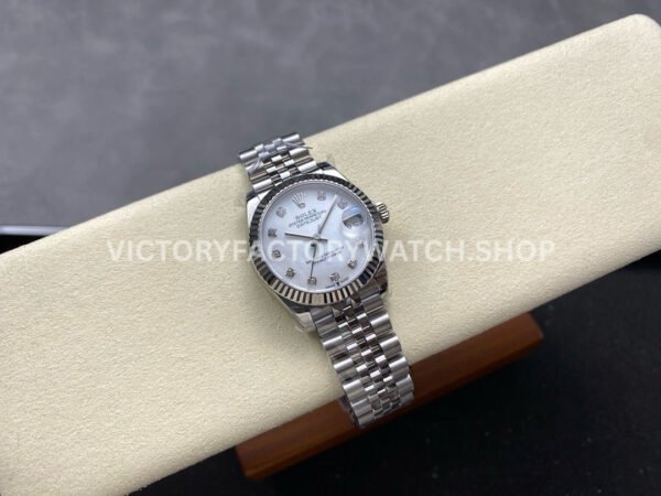 8+ Factory Counterweight Rolex Datejust 278274-0006 31mm Full Steel Diamond Mother Of Pearl Dial Jubilee