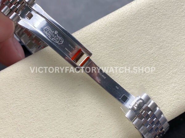 8+ Factory Counterweight Rolex Datejust 278274-0008 31mm Full Steel Diamond Grey Dial Jubilee