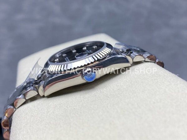 8+ Factory Counterweight Rolex Datejust 278274-0008 31mm Full Steel Diamond Grey Dial Jubilee