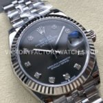 8+ Factory Counterweight Rolex Datejust 278274-0008 31mm Full Steel Diamond Grey Dial Jubilee