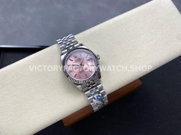 8+ Factory Counterweight Rolex Datejust 278274-0014 31mm Full 904L Pink Dial Jubilee