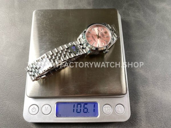 8+ Factory Counterweight Rolex Datejust 278274-0014 31mm Full 904L Pink Dial Jubilee