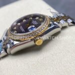 8+ Factory Counterweight Rolex Datejust 278383RBR-0024 31mm Diamond Yellow Gold Bezel Half Yellow Gold Diamond Mother Of Pearl Dial Jubilee