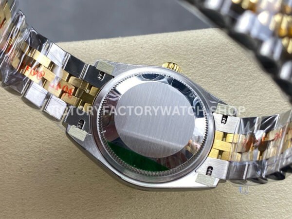 8+ Factory Counterweight Rolex Datejust 278383RBR-0024 31mm Diamond Yellow Gold Bezel Half Yellow Gold Diamond Mother Of Pearl Dial Jubilee