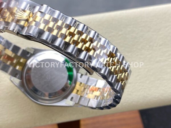 8+ Factory Counterweight Rolex Datejust 278383RBR-0028 31mm Diamond Yellow Gold Bezel Half Yellow Gold Diamond Mother Of Pearl Dial Jubilee