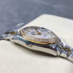 8+ Factory Counterweight Rolex Datejust 278383RBR-0028 31mm Diamond Yellow Gold Bezel Half Yellow Gold Diamond Mother Of Pearl Dial Jubilee