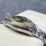 8+ Factory Counterweight Rolex Datejust 278383RBR-0030 31mm Diamond Yellow Gold Bezel Half Yellow Gold Diamond Green Dial Jubilee