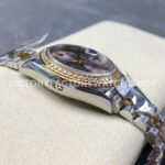 8+ Factory Counterweight Rolex Datejust 278383RBR 31mm Diamond Yellow Gold Bezel Half Yellow Gold Roman Numerals Diamond Pink Dial Jubilee