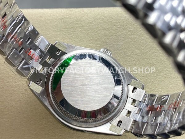 8+ Factory Counterweight Rolex Datejust 278384RBR-0002 31mm Diamond White Gold Bezel Full 904L Roman Numerals Black Dial Jubilee