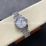 8+ Factory Counterweight Rolex Datejust 278384RBR-0008 31mm Diamond White Gold Bezel Full 904L Diamond Mother Of Pearl Dial Jubilee