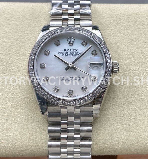 Rolex Datejust 278384RBR replica watch jubilee bracelet