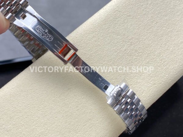 8+ Factory Counterweight Rolex Datejust 278384RBR-0010 31mm Diamond White Gold Bezel Full 904L Diamond Grey Dial Jubilee