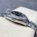 8+ Factory Counterweight Rolex Datejust 278384RBR-0010 31mm Diamond White Gold Bezel Full 904L Diamond Grey Dial Jubilee
