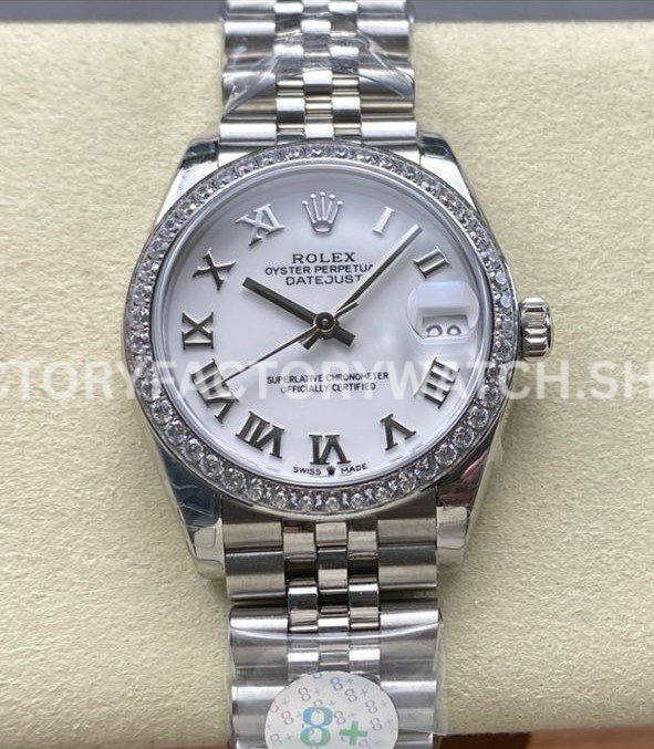 Rolex Datejust 278384RBR replica watch diamond bezel