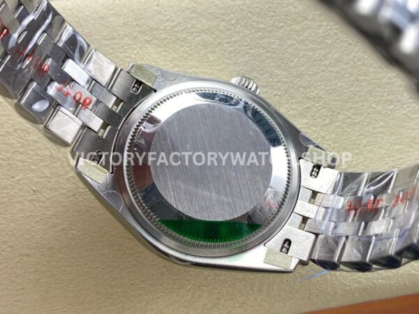 8+ Factory Counterweight Rolex Datejust 278384RBR-0014 31mm Diamond White Gold Bezel Full 904L Roman Numerals White Dial Jubilee