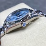 8+ Factory Counterweight Rolex Day-Date 128236-0008 36mm Full Platinum Roman Numerals Ice Blue Dial