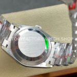 8+ Factory Counterweight Rolex Day-Date 128236-0008 36mm Full Platinum Roman Numerals Ice Blue Dial